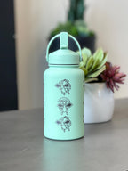 Flygon Water Bottle Engraved Coffee Tumbler with Tera Flygon Ex, Dragon Waterbottle Travel Mug Thermos Flask Gamer Birthday Gift