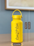 Ampharos Water Bottle Engraved Coffee Tumbler, Mega Ampharos & Scooter Hat Waterbottle Thermos Flask, Electric Johto Anime Fan Birthday Gift