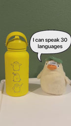 Otori-Sama Spirited Away  Duck Water Bottle Engraved Waterbottle with Otori Sama Knife Coffee Tumbler Thermos Flask, Anime Anniversary Gift