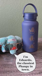 Snorlax Water Bottle Engraved Coffee Tumbler with Unite Cook Style, Waterbottle Sleeping Snorlax Travel Mug Funny Anime Fan Birthday Gift