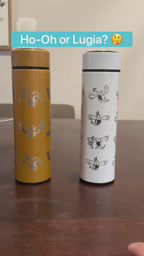 Ho-Oh Coffee Tumbler Tea Infuser, Johto Legendary Engraved Water Bottle Travel Mug, Anime Fan Gift