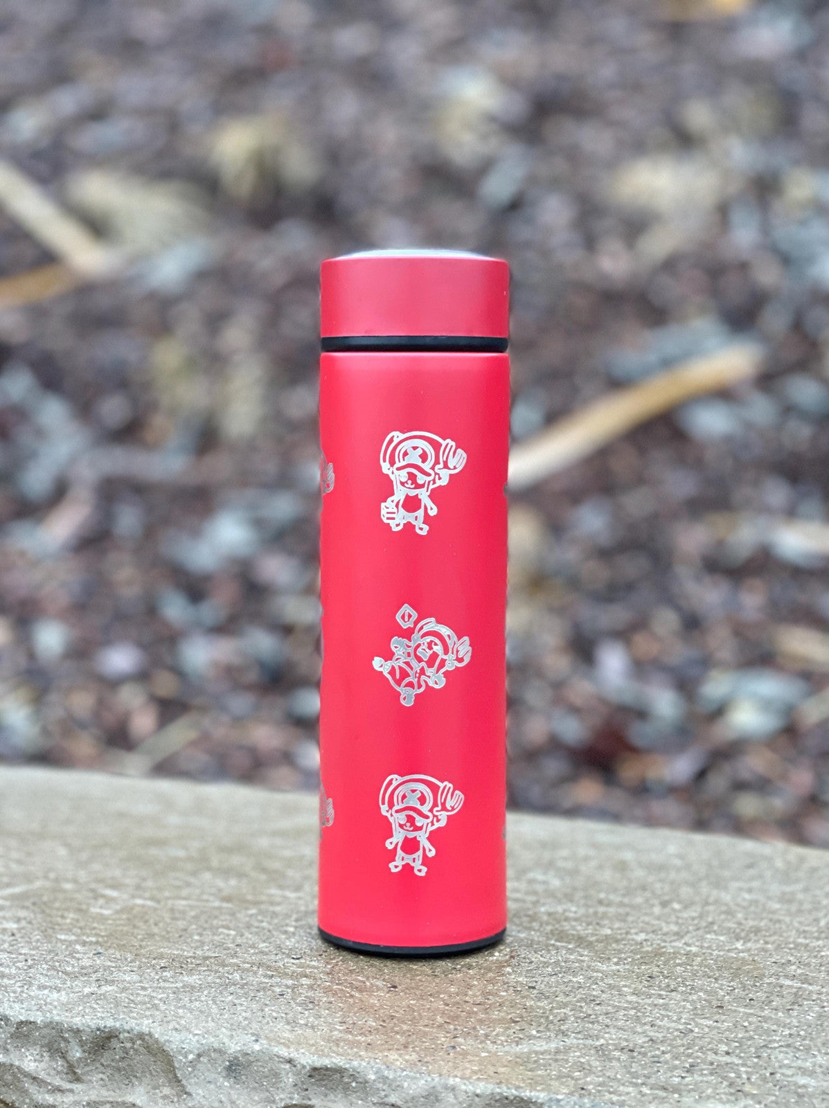 Chopper One Piece Coffee Tumbler with Tea Infuser Engraved Water Bottle, Hito